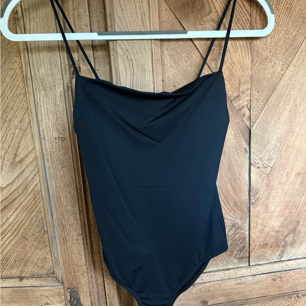 Zara Black Squareneck Bodysuit